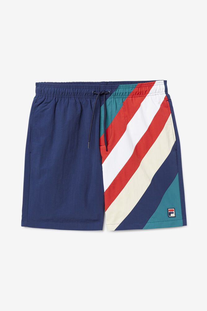 Fila Shorts Mens Navy - Teller Swim - Philippines 7842653-AL